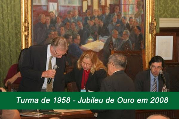 Jubileu de Ouro em 2008 - Turma de 1958